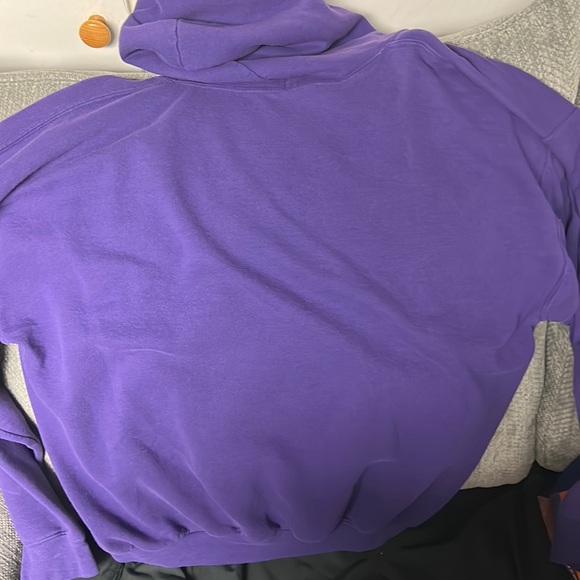 Vintage I Love New York Purple Streetwear Hoodie - Picture 3 of 4